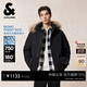 杰克·瓊斯（JACK&JONES） 【防潑水】男裝冬季羽絨服防風(fēng)可拆卸毛領(lǐng)連帽寬松外套225412030