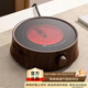 憶壺茶（YIHUTEA）電陶爐煮茶爐加熱大功率蒸煮茶器保溫蒸煮茶壺功夫茶具加熱底座 【易操作 旋鈕加熱】木紋色650W
