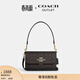 蔻馳（COACH）奧萊女士女包經(jīng)典標志老花BRYNN單肩斜挎包麻將包 IM/胡桃木色/黑色