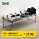 宜家（IKEA）GREJIG格雷伊格鞋架進(jìn)門(mén)口家用小鞋架落地鞋架現代 黑色鞋架