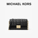 MICHAEL KORS禮物MK女士包包TRIBECA斜挎包手拿包大號黑色/金色