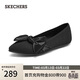 斯凱奇（Skechers）單鞋女士春季涼鞋軟底一腳蹬淺口平底外穿百搭瑪麗珍鞋158930