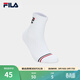 FILA 斐樂(lè )官方男襪中腰襪2026春季新款簡(jiǎn)約休閑運動(dòng)襪舒適中筒襪 標準白-WT XS