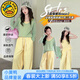 G.duck小黃鴨童裝女童套裝春秋季新款多巴胺三件套兒童衣服女大童休閑裝 三件套 120 建議5~6歲（110-120cm）