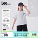 Lee夏季純棉兒童短袖T恤2025新款套頭圓領(lǐng)休閑男童女童半袖夏裝體恤 月關(guān)白 150 cm