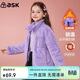 ASK JUNIOR【拜年服】女童外套冬季兒童毛毛外套舒適加厚保暖上衣 紫色 140
