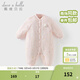 戴維貝拉（DAVE＆BELLA）初生嬰兒連體衣新生兒睡衣洋氣寶寶衣服外出服冬裝新款爬服 小兔印花DB4238364-A 59cm （建議身高52-59cm）