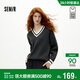 森馬（Semir）商場(chǎng)同款|森柔毛衣女冬撞色V領(lǐng)寬松2025疊穿文藝毛衫101725107015