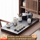 唐豐功夫茶具套裝全自動(dòng)一體茶盤(pán)上水燒水壺茶臺茶道家用高檔泡茶整套 雨花石+米黃汝窯自動(dòng)11頭配罐