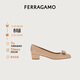 菲拉格慕（Ferragamo）女士Vara蝴蝶結高跟鞋 0753641_1D _ 75 禮物送女友