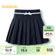 巴拉巴拉女童半身裙JK秋裝短裙兒童百褶裙中大童洋氣 深藍80821 160 cm