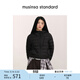 MUSINSA STANDARD[韓素希同款]韓國秋冬女連帽輕薄排骨羽絨服 黑色(BK) XS
