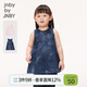 jnby by JNBY江南布衣嬰童純棉扎染連衣裙寬松舒適可愛(ài)女童嬰兒夏YO4G12240 406/藏青系混雜色 100 cm