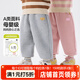 嘟嘟家兒童褲子加厚保暖冬裝寶寶長(cháng)褲潮冬款男童加絨褲卡通女童童裝洋氣 淺灰色 120