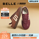 百麗（Belle）時(shí)尚舒適德訓鞋商場(chǎng)同款百搭休閑鞋D3B1DAM5 酒紅 36 (230mm)