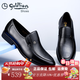 金利來(lái)（Goldlion）新款男鞋皮鞋小碼35大碼48商務(wù)休閑鞋一腳蹬套腳懶人鞋樂(lè )福鞋子男 黑色 36