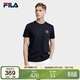 FILA 斐樂(lè )官方男子短袖T恤2025夏季簡(jiǎn)約圓領(lǐng)商務(wù)休閑通勤短袖衫