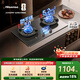 海信（Hisense）【防干燒旗艦】左防干燒右定時(shí)70%熱效率5.2KW 家用京東自營(yíng)上門(mén)安裝臺嵌兩用燃氣灶A1Pro天然氣