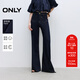 ONLY2025秋季新款法式優(yōu)雅高腰喇叭褲長(cháng)褲牛仔褲女|125132038 J37 1000洗水藍牛仔 L L標準褲長(cháng)