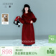 三彩【100綿羊毛】獨醒2025冬季新款雙面呢大衣長(cháng)款毛呢外套F 磚紅色 S 155/80A