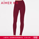 愛(ài)慕保暖褲女冬季加厚紅加貼兜雙層長(cháng)褲親膚暖絨AM738002 朱櫻紅JF0 L (170)