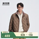 波司登（BOSIDENG）輕薄羽絨服男短款90絨立領(lǐng)松緊下擺保暖羽絨內膽 砂巖咖7C90 L 180/100A 體重約140-155斤