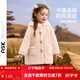 ASK JUNIOR【仿羊羔毛】?jì)和薹?6冬季小童保暖抓絨衣中大童女童棉衣外套 粉色 130