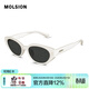 MOLSION陌森太陽(yáng)鏡【糖果鏡】2026新品貓眼小框墨鏡MS3150 C90 鏡框色：實(shí)米白  鏡片：灰色【偏光】