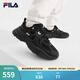 斐樂(lè )（FILA）官方男鞋MARS 3 S復古運動(dòng)鞋冬季新款火星鞋跑步鞋 黑-BK 42