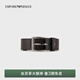 EMPORIO ARMANI/阿瑪尼官方旗艦【禮物】男牛皮革L(fēng)ogo壓花復古針扣腰帶皮帶春夏 80001-黑色 90cm (2尺3寸-2尺6寸）