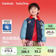 巴拉巴拉童裝兒童羽絨服男童春裝2025新款棒球服寶寶外套拜年服紅色上衣潮
