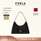 芙拉（FURLA）【禮物】DIAMANTE牛皮小號女士單肩包鉆石包腋下包高級感 黑色