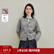 茵曼（INMAN）2026春女裝新款溫柔甜美蘑菇刺繡毛衣小眾百搭針織開(kāi)衫外套 貴族灰 M