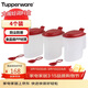 特百惠（Tupperware）大嘴蛙調料盒4個(gè)裝廚房調味盒塑料存儲調料罐保鮮盒帶勺子500ML*4
