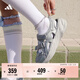 adidas 波波瑪麗珍涼鞋 OZWAVE SANDAL超輕耐磨阿迪達斯輕運動(dòng) 灰色/金屬銀/漢玉白   38