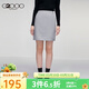 G2000商場(chǎng)同款女裝半身裙 新款OL通勤西裝裙優(yōu)雅氣質(zhì)短裙93260012 灰色/93 S /34