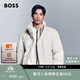 雨果博斯BOSS 【面包服】男士立領(lǐng)寬松夾克棉服 271-米色 M (48)