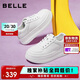 百麗簡(jiǎn)約厚底小白鞋休閑增高板鞋B2597BM5 白色 35