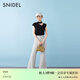 SNIDEL春夏簡(jiǎn)約掛脖挖孔純色無(wú)袖針織衫上衣SWNT252111 黑色 均碼 (F)