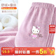 Hello Kitty兒童保暖褲女童秋褲寶寶棉毛褲冬暖暖褲內穿打底褲 紫色 55572 110 適合105-115cm