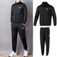 彪馬（PUMA）套裝男裝 26春新款運動(dòng)服戶(hù)外防風(fēng)立領(lǐng)外套時(shí)尚夾克休閑梭織長(cháng)褲 【立領(lǐng)梭織兩件套】夾克+長(cháng)褲/順滑光澤 XL/185【推薦體重160-180斤】