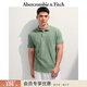 Abercrombie & Fitch【經(jīng)典POLO】小麋鹿圖案男裝25夏季美式通勤短袖T恤 綠色 M (180/100A)