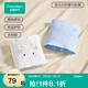 全棉時(shí)代寶寶護肚圍純棉嬰兒透氣肚兜新生兒防著(zhù)涼兒童護肚神器 白色+微光藍