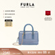 芙拉（FURLA）【禮物】CANDY女士迷你鏈條包波士頓包果凍包手提包斜挎包 青色
