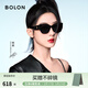 BOLON暴龍眼鏡楊紫同款寬腿貓眼太陽(yáng)鏡偏光鏡墨鏡女遮陽(yáng)防紫外線(xiàn)BL3189 C10-酷感黑