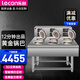 樂(lè )創(chuàng  )（lecon）廣東煲仔飯機全自動(dòng)煲仔爐智能煲仔飯機商用多頭煲仔爐智能錫紙煲專(zhuān)用砂鍋鍋巴外賣(mài)煲仔機 單層雙排6頭煲仔爐