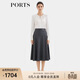 PORTSPORTS女裝2025秋季新款灰色挺括質(zhì)感傘擺半裙ALQ9S005WWQ041 高級灰 6