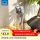 樂(lè )扣樂(lè )扣（LOCK&LOCK）人魚(yú)線(xiàn)塑料運動(dòng)水杯夏天便攜水壺帶刻度提手男女水杯子700ML灰色