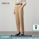 PRICH簡(jiǎn)約職場(chǎng)氣質(zhì)莫代爾西裝褲2025秋季新款小腳顯瘦長(cháng)褲女 35米色 M (165)