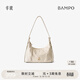 半坡飾族（bampo）金元包 頭層牛皮HOBO包小包2025新款軟皮斜挎腋下單肩包38禮物 茯苓白112